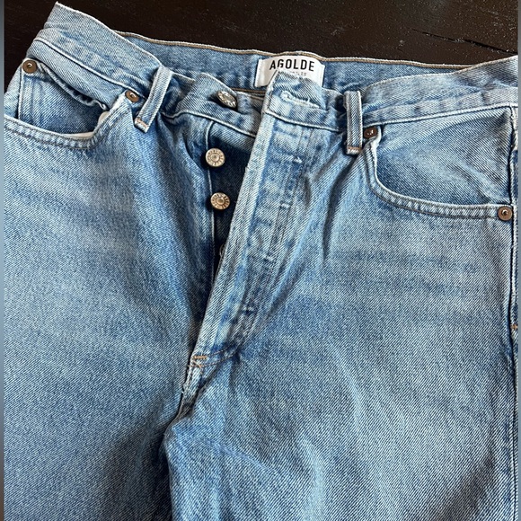 AGOLDE Riley High Rise Straight Crop in Renewal - Picture 4 of 5